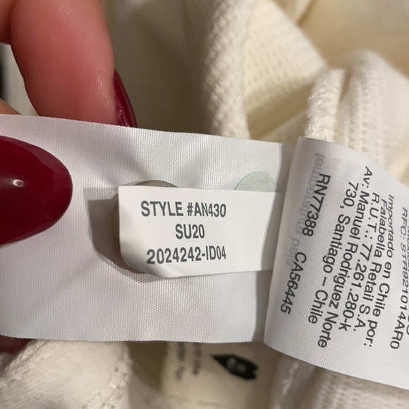 NWT Madewell Ottoman Jacquard Cross back Tank in Ivory - Picture 7 of 13